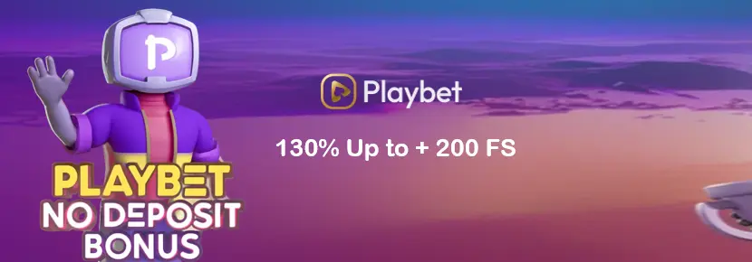 Claim your Playbet no deposit bonus