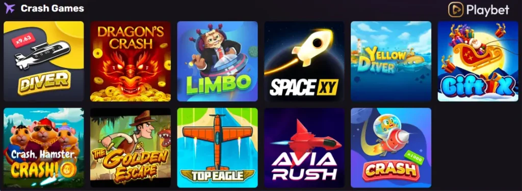 Top instant games at Playbet Casino