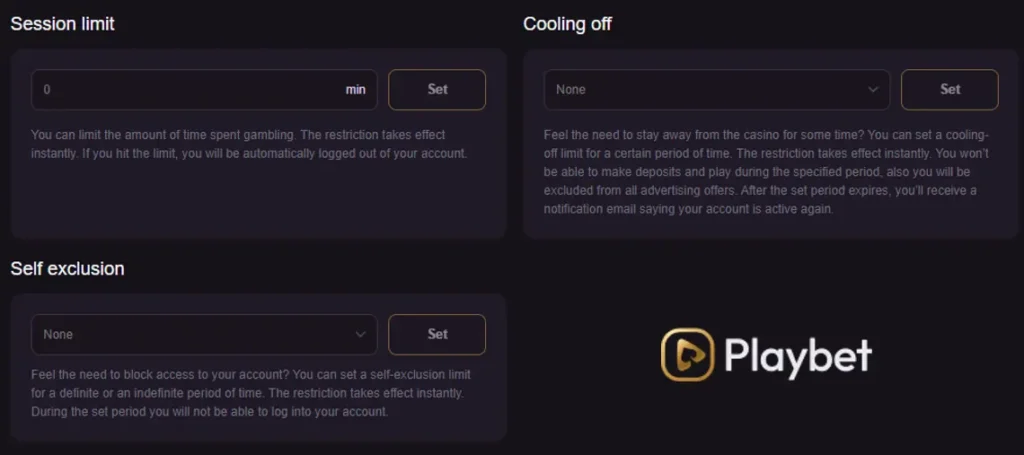 Delete Account at Playbet