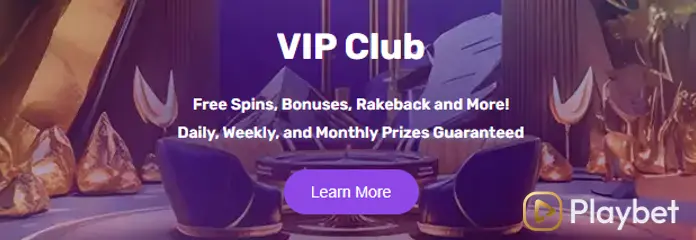 VIP rewards and benefits for loyal players at Playbet Casino